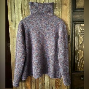 Eileen Fisher Boucle Turtleneck Sweater - Wool/Nylon Italian Yarn -Sz XL EUC